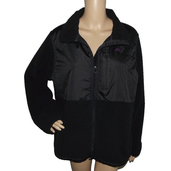 SNOZU Performance Fleece Jacket Women's 1X Black Full Zipper (3 zip pockets) - Picture 6 of 12